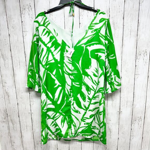 Lilly Pulitzer for Target Medium Boom Boom Shift Dress Tropical Leaves Green - Picture 7 of 7